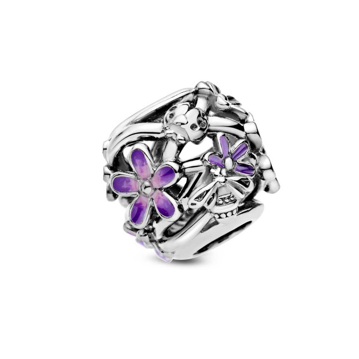 Charm Pandora Margaritas Moradas 798772C02