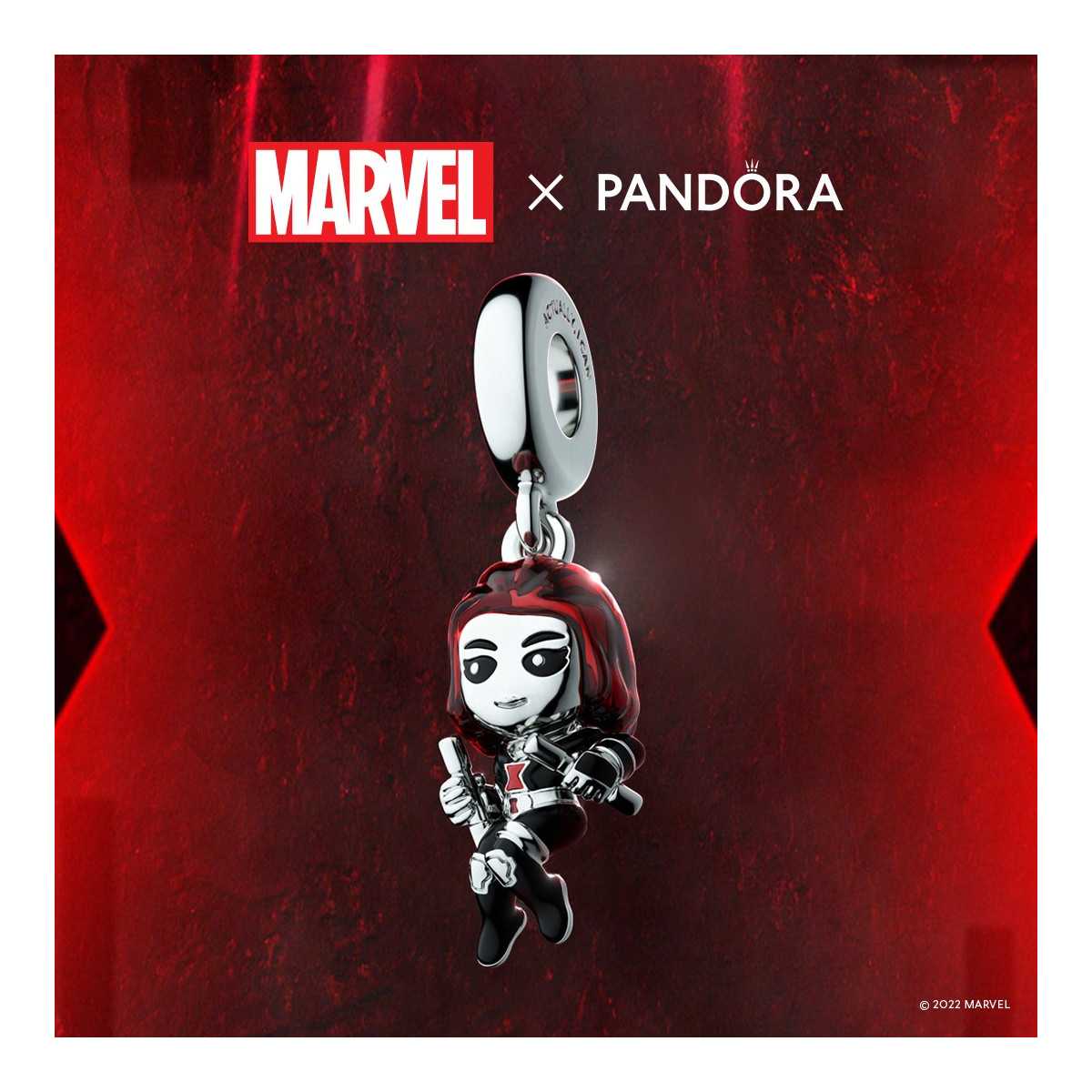 Charm Pandora Marvel Viuda Negra 790785C01