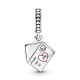 Charm Pandora Sobre con Flores Pensamiento 790787C01