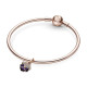 Charm Pandora Flor Pensamiento Morado 780776C01