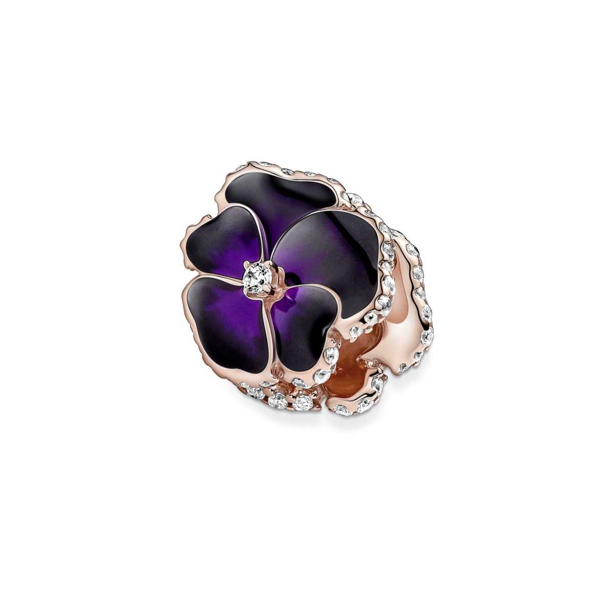 Charm Pandora Flor Pensamiento Morado 780777C01