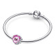 Charm Pandora Flor Pensamiento Rosa 790777C01