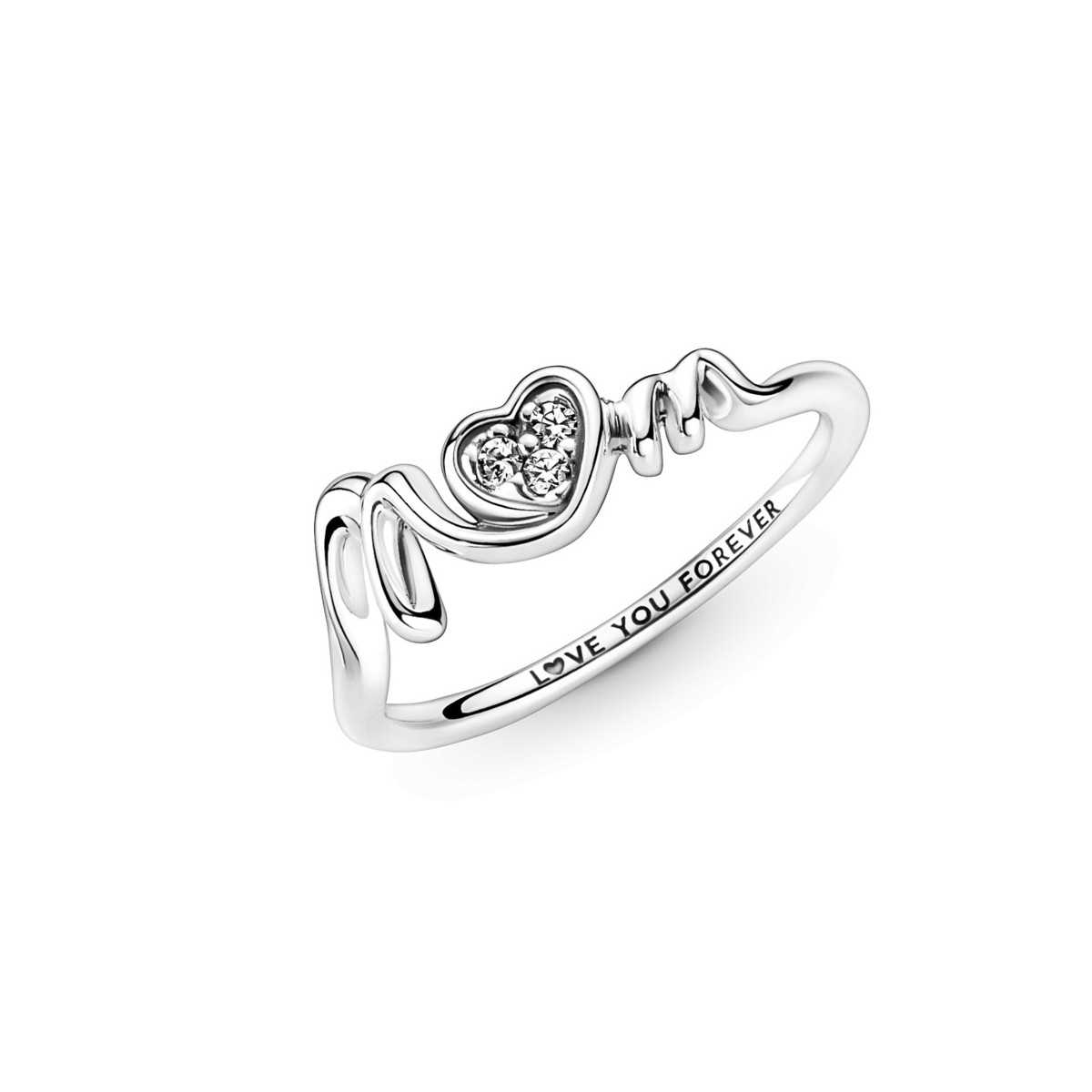 Anillo Pandora Corazón de Madre - 191149C01