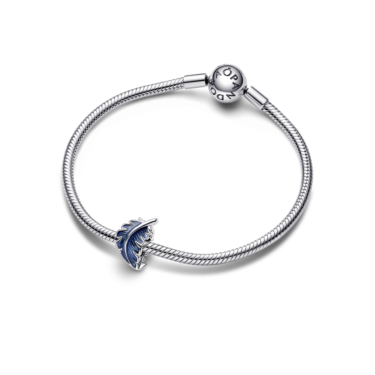 Charm Pandora Pluma Curvada Azul 792576C01