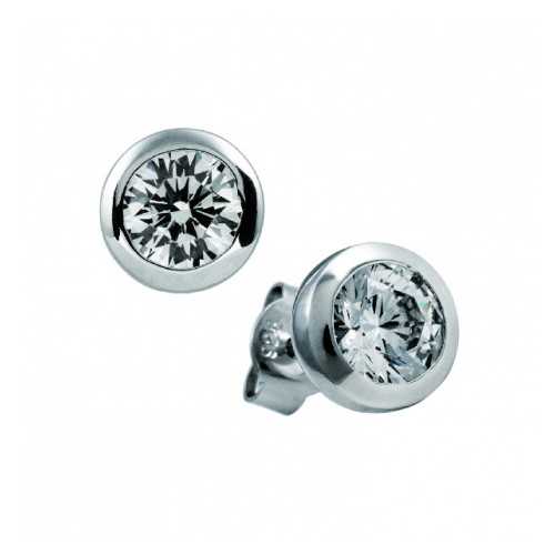 Pendientes Diamonfire Solitarios Con Engaste De Bisel - 7 Mm 6212701082