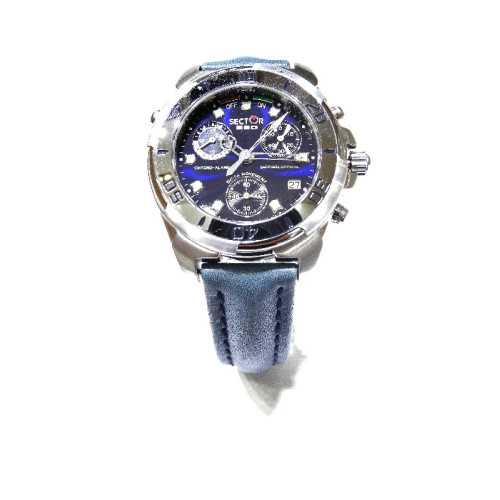 Reloj Sector Cuero Azul 2651927135