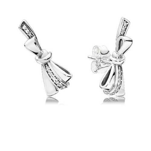 Pendientes Pandora Lazo Plata de Primera Ley 297234CZ