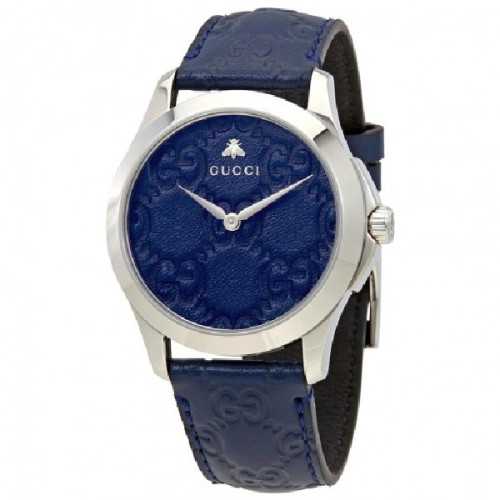 Reloj Gucci G-Timeless Cuero Azul YA1264032