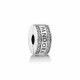 Clip plata circon logo pandora 792056CZ