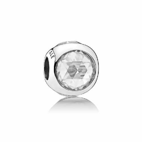 Charm plata circonita transpar 792095CZ