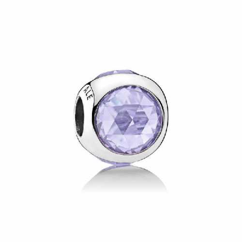 Charm plata circonita lavanda 792095LCZ