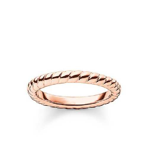 Anillo Thomas Sabo Efecto Enroscado Rosa TR1978-415-12-50