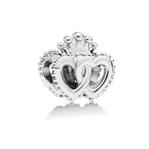 Charm Pandora Plata Corazones Reales Unidos 797670