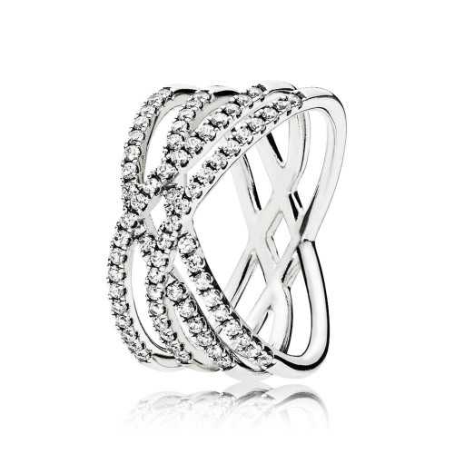 Anillo plata circonita lineas - 196401CZ