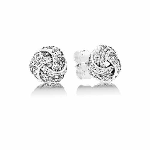 Pendientes Pandora Nudo de amor 290696CZ