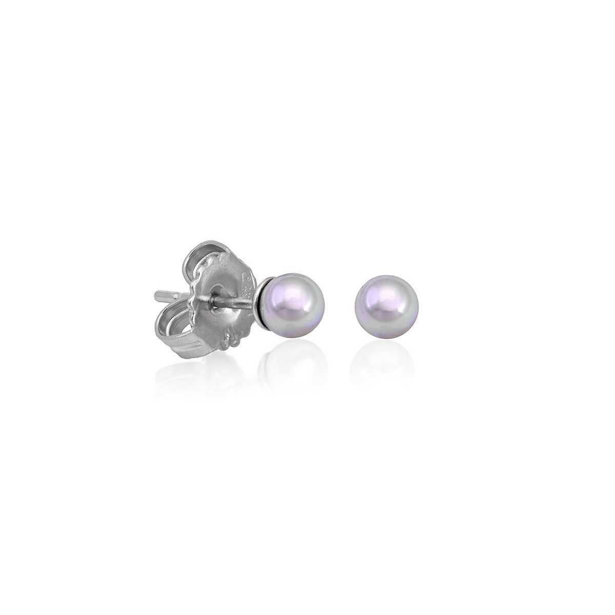 Pendientes Majorica 4mm Gris Claro 00320.06.2.E00