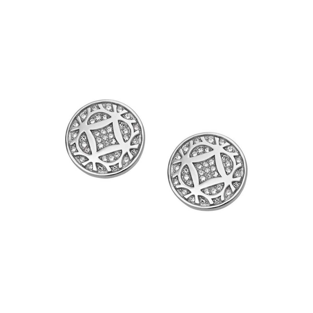 Pendientes Fossil Disco Circonitas JF01433040