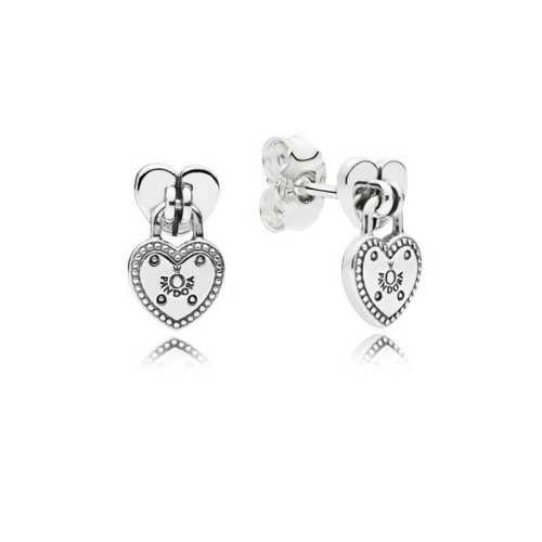 Pendientes Pandora Corazón Candado 296575