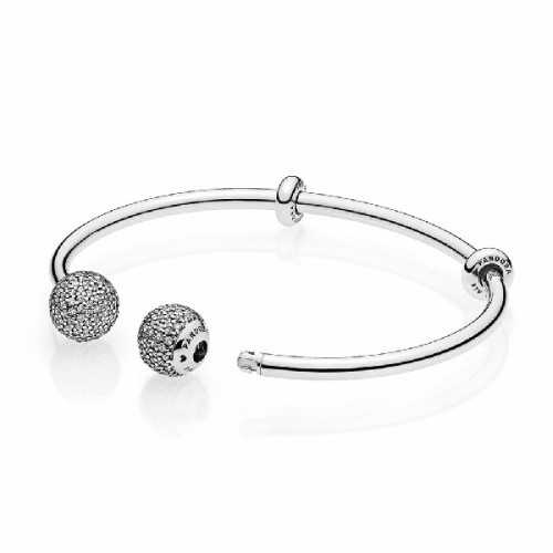 Pulsera Plata Circ Abierta - 596438CZ