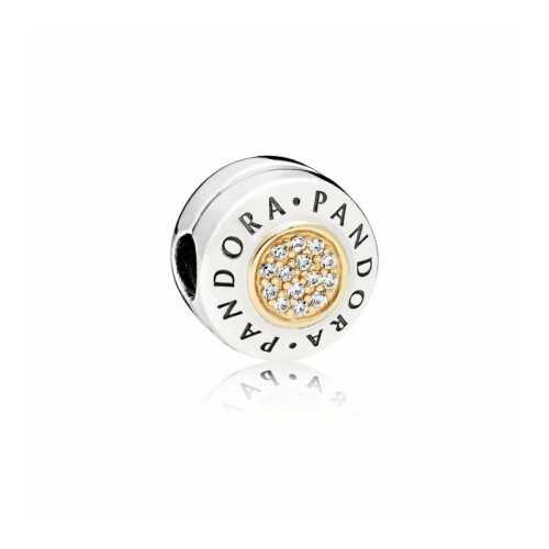 Clip Pandora Logo Dorado 796229CZ