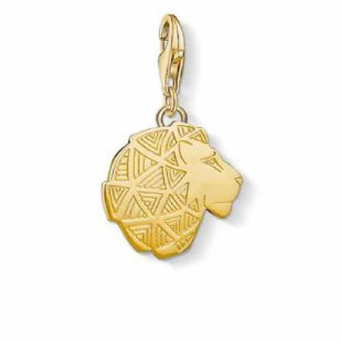 Charm Thomas Sabo Cabeza León Chapado Dorado 1419-413-39