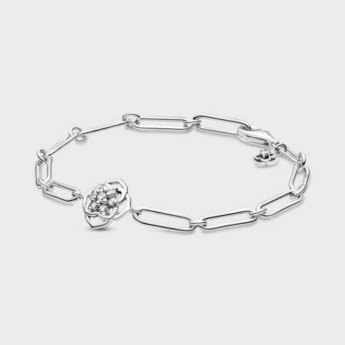 Pulsera Pandora Eslabones Pétalos Rosa - 599409C01