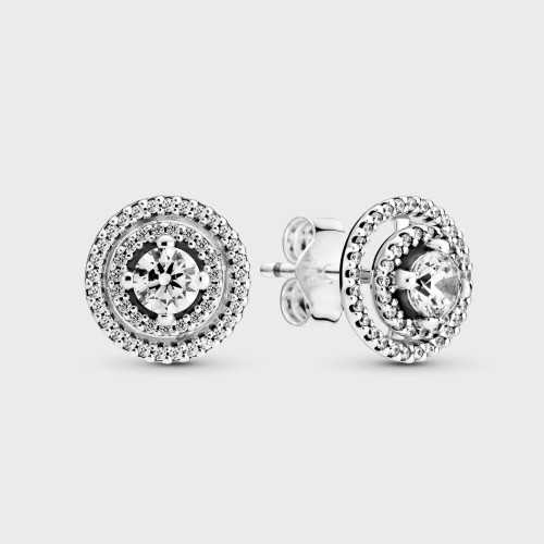 Pendientes Pandora Doble Halo Brillante 299411C01