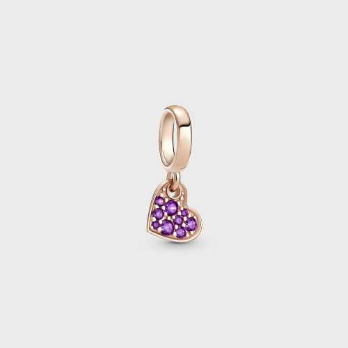 Charm Pandora Rose Corazón Morado 789404C03