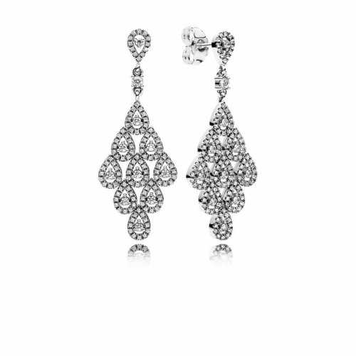 Pendientes Pandora plata circonita cascada 296201CZ