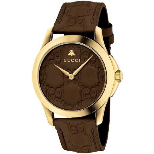 Gucci G-Timeless Piel Marron Logo G Chap YA1264035