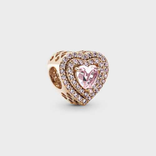 Charm Pandora Corazón Nivelado Brillante 789218C01