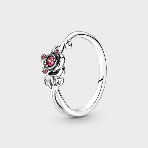 Anillo Pandora Rosa La Bella y la Bestia - 190017C01