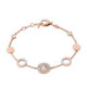 Pulsera Fossil Acero Rosa Circonias Blancas JF01739791