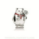 CHARM PLATA ESMAL ROJO OSO NAV 796466EN39