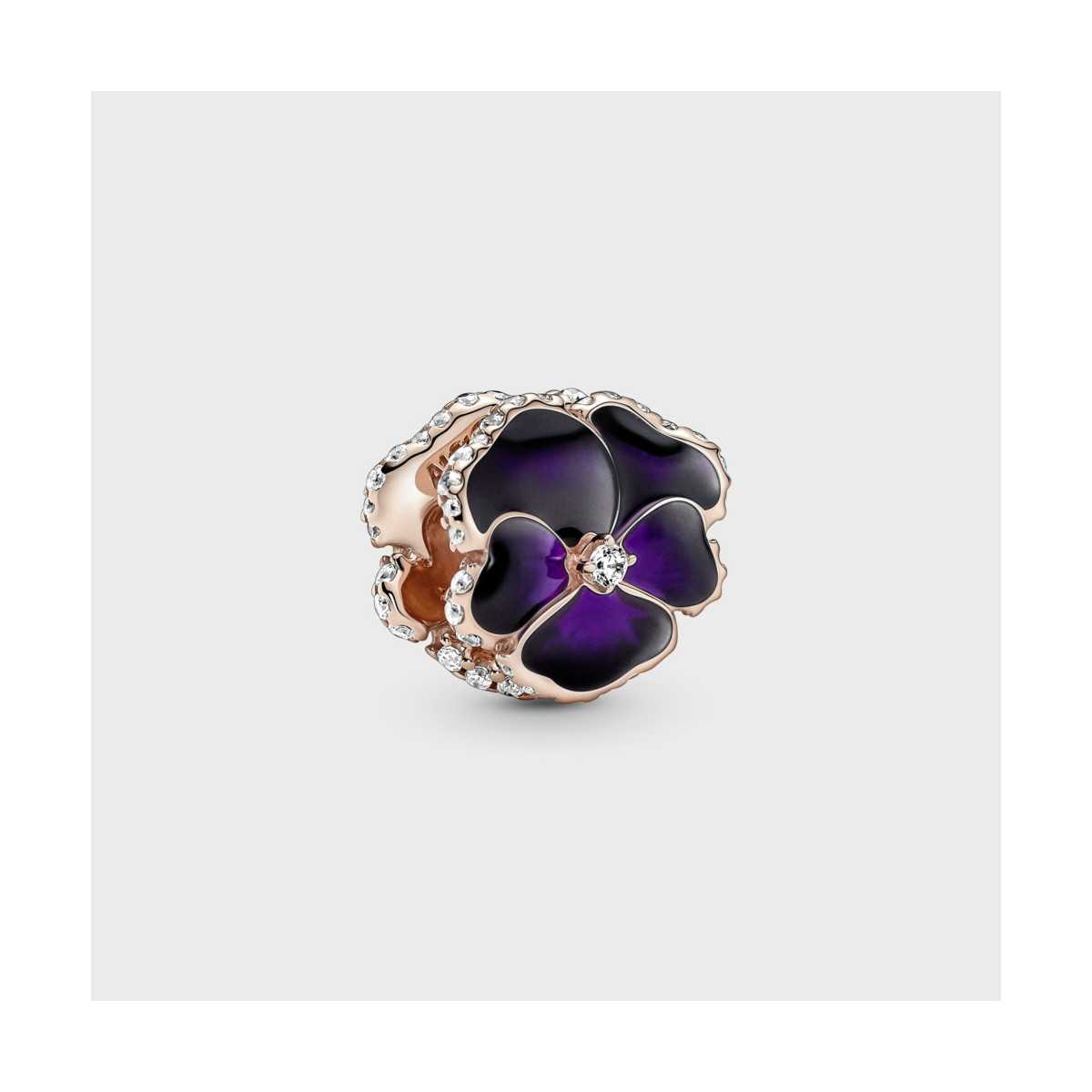 Charm Pandora Flor Pensamiento Morado 780777C01