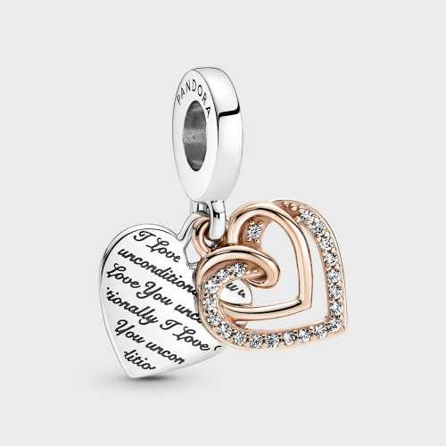 Charm Pandora Corazones Entrelazados 781062C01