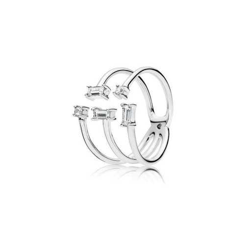 Anillo Pandora plata circonita abierto - 197527CZ