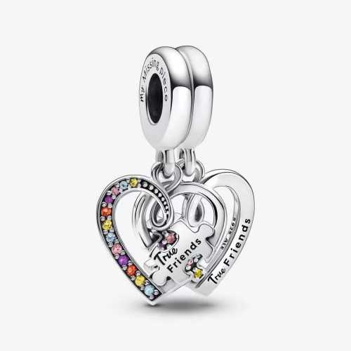 Charm Pandora Colgante Divisible Puzzle Corazones de la Amistad 792239C01