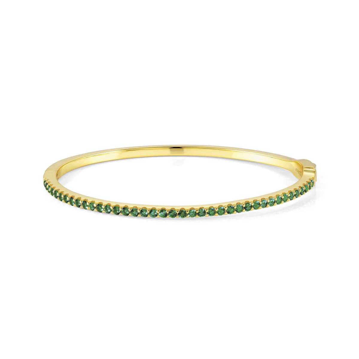 Pulsera Nomination Lovelight Rígida Con C.Zirconia Verdes 149714/016