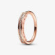 Anillo Pandora Signature I-D Pavé Oro Rosa - 182283C01