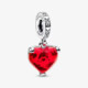 Charm  Pandora Colgante Cristal de Murano Beso Mickey y Minnie Mouse de Disney 792522C01