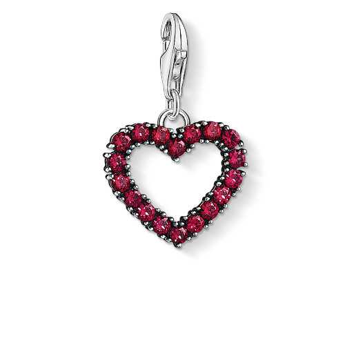 Charm Thomas Sabo Corazón Circonitas Rosas 1476-639-10