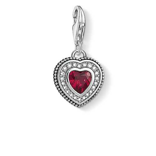 Charm Thomas Sabo Corazón Piedra Roja 1478-640-10