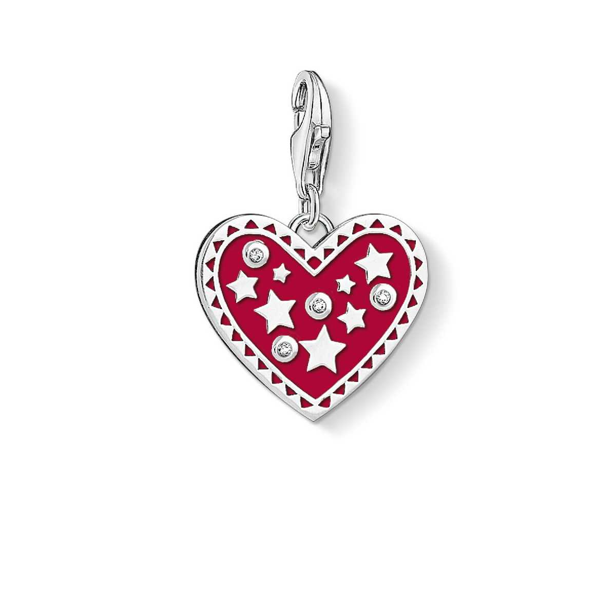 Charm Thomas Sabo Corazón con Estrellas 1481-041-10