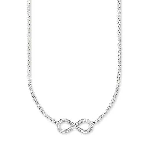 Collar infinito circ blancas KE1312-051-14