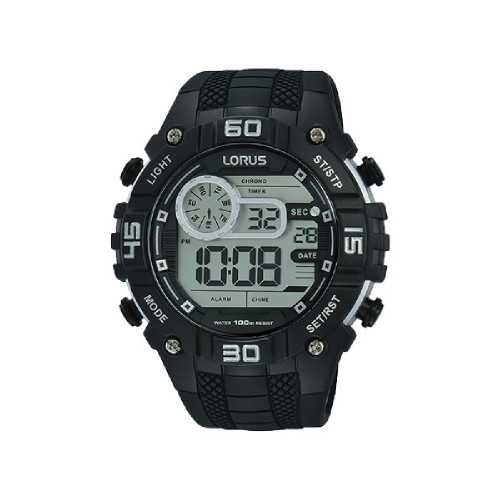 Reloj lorus sport digital caucho negro R2351LX9