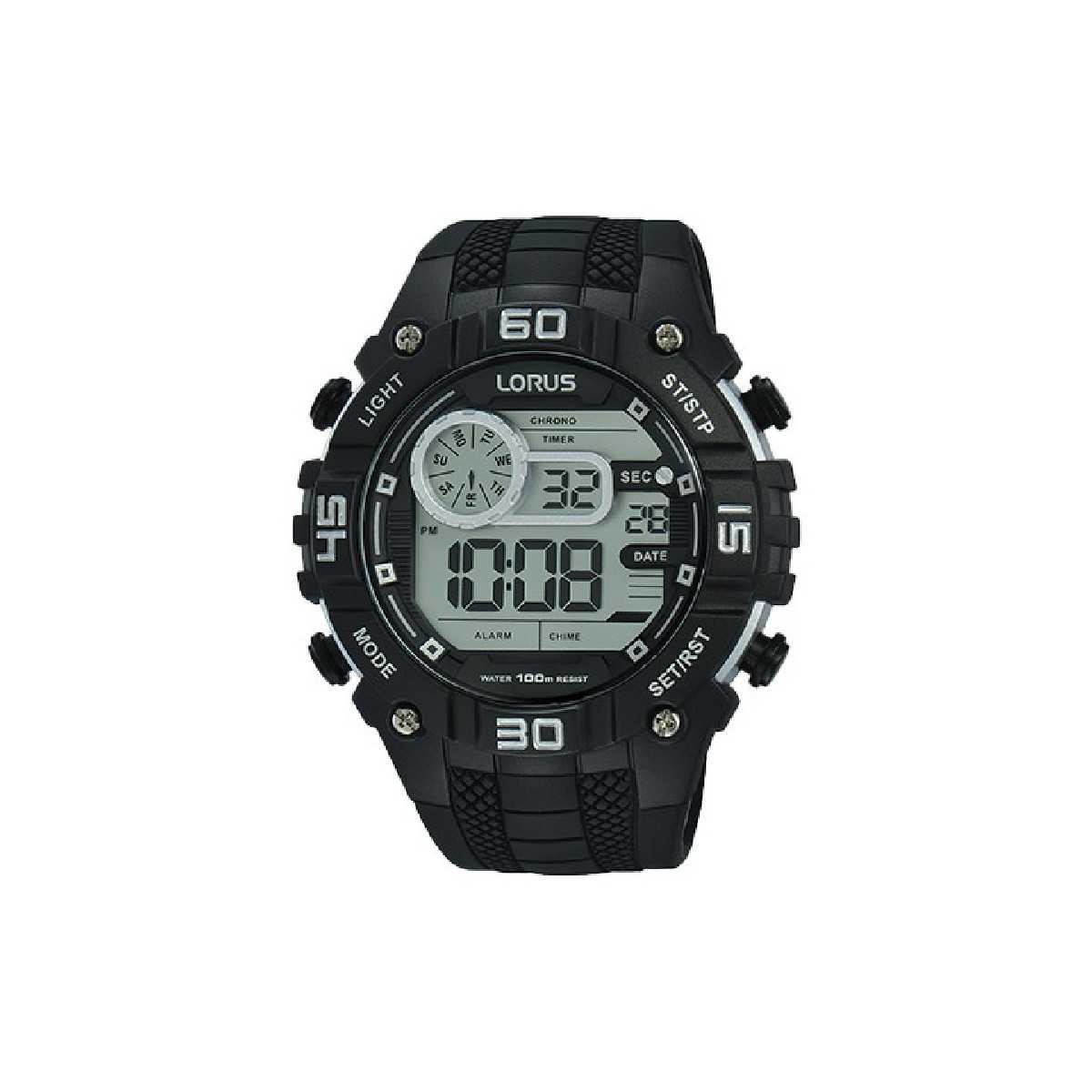 Reloj lorus sport digital caucho negro R2351LX9