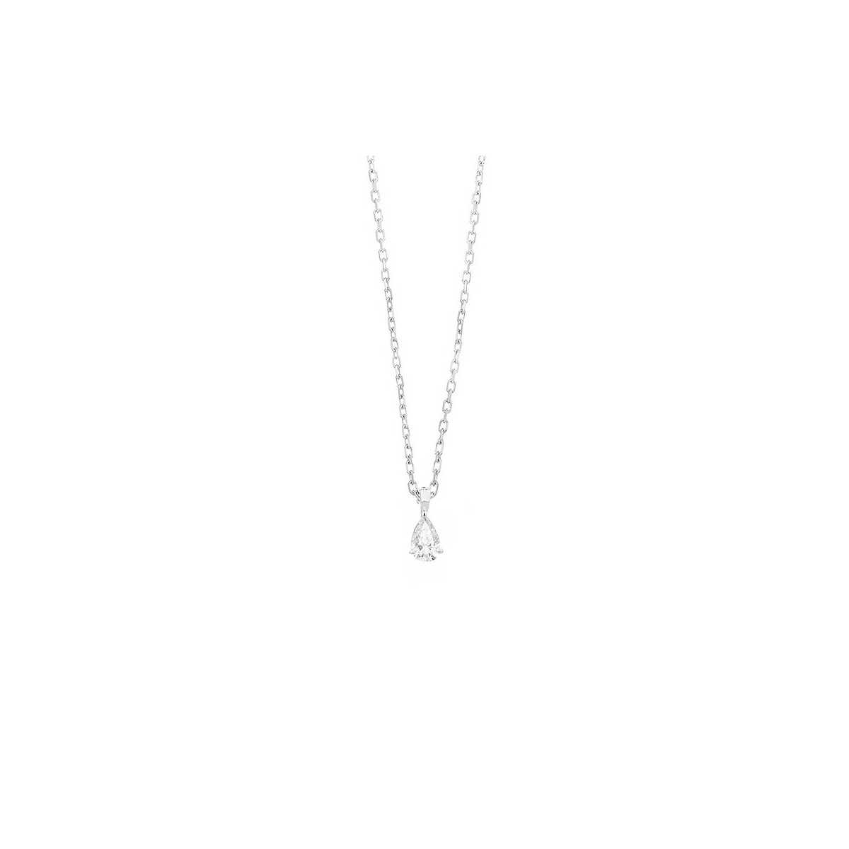 Colgante Solitario Oro Blanco De 18kt Con Diamante De 020 Cts P1903001nwa02 4320