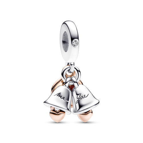 Charm Pandora  Colgante Doble Campanas Boda 782592C01