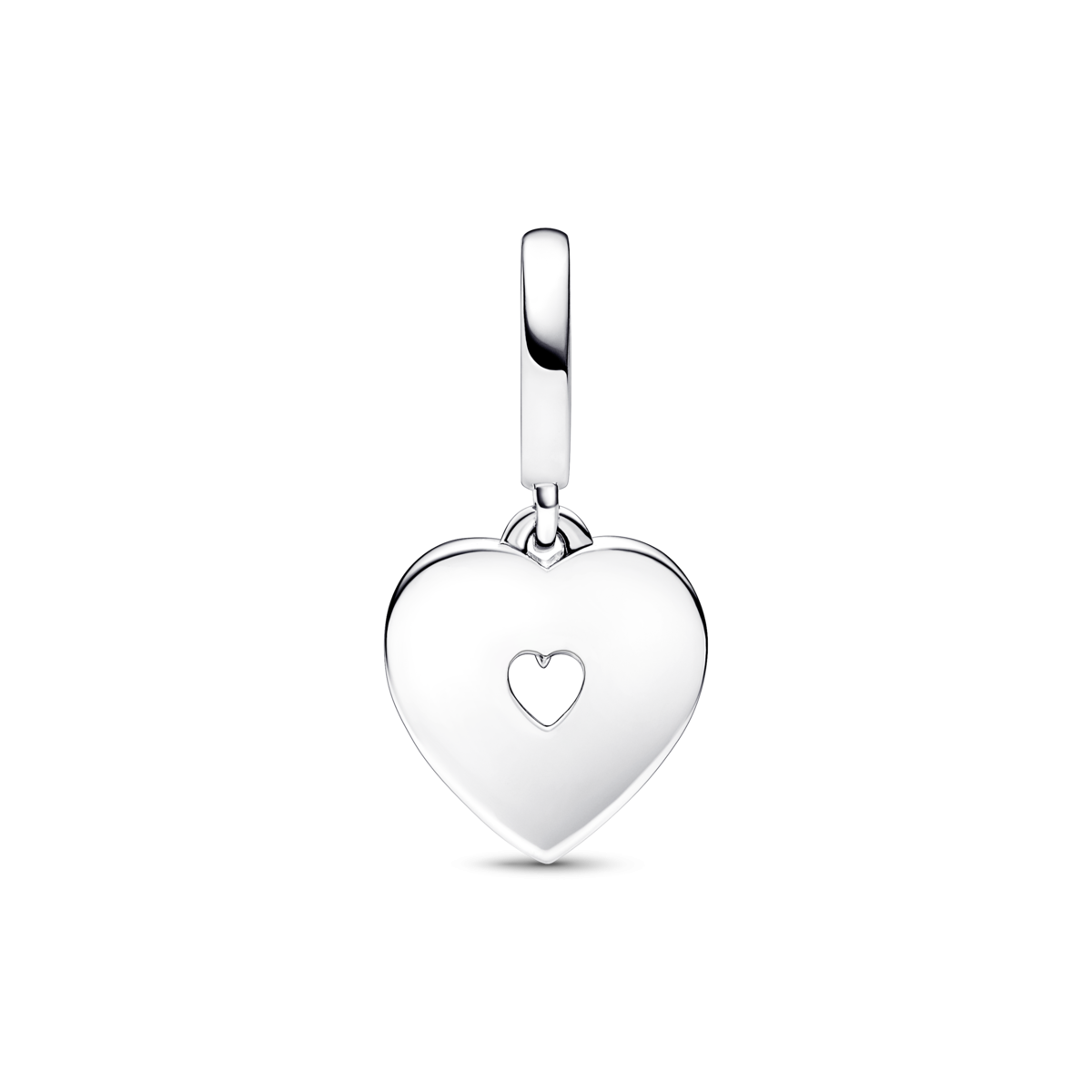 Charm Pandora Colgante Doble Corazón Blanco Anacarado 792649C01